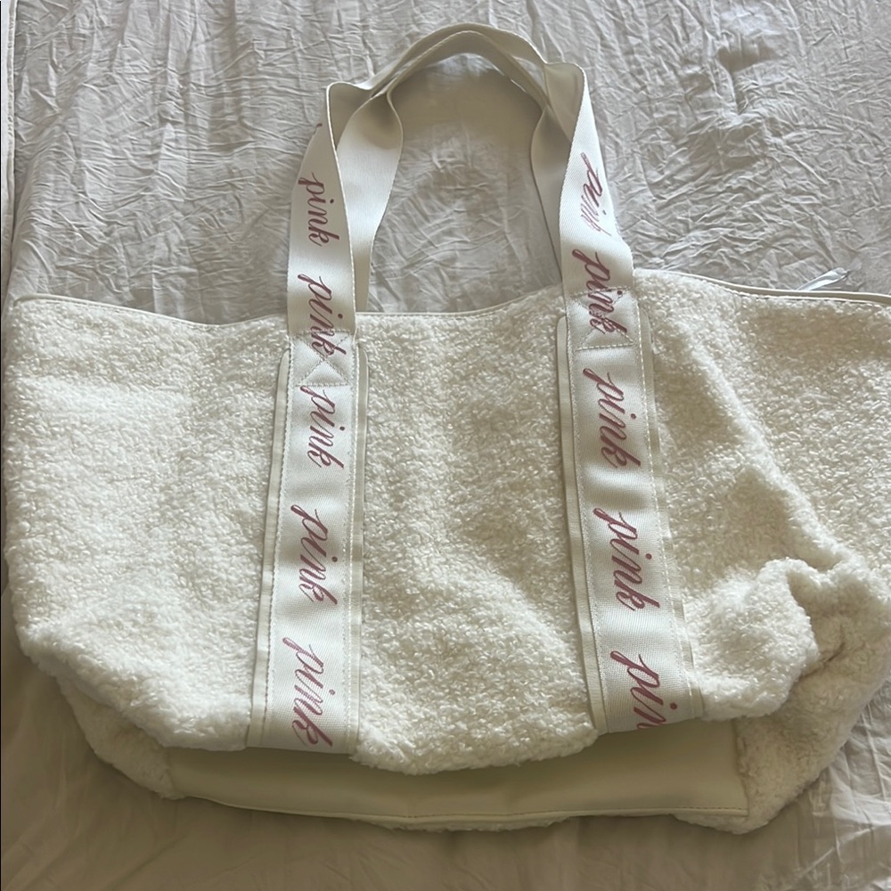 PINK Victoria's Secret White Tote Bag